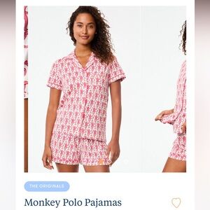 Roller Rabbit Monkey Polo Pajamas